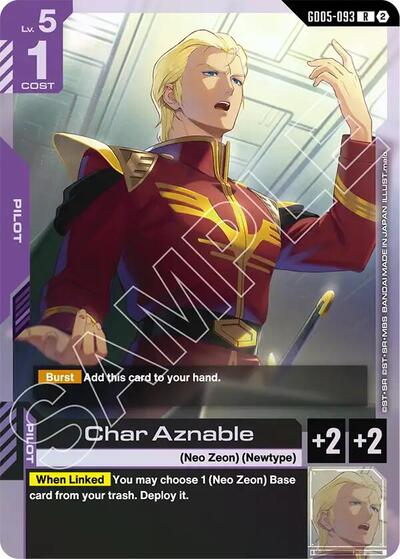 Char Aznable - GD05-093 - RARE - Freedom Ascension