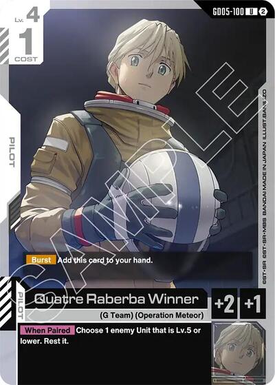 Quatre Raberba Winner - GD05-100 - UNCOMMON - Freedom Ascension