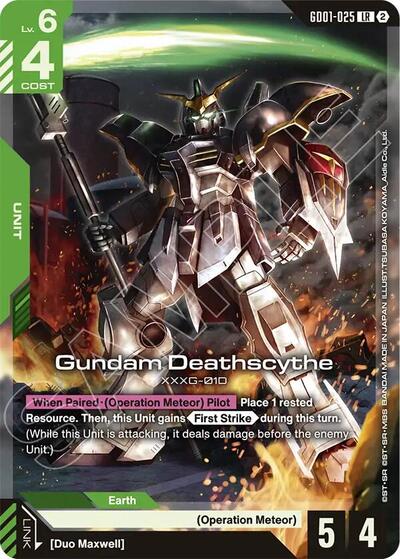 Gundam Deathscythe - GD01-025 - LEGEND RARE - Deck Build Box Freedom Ascension