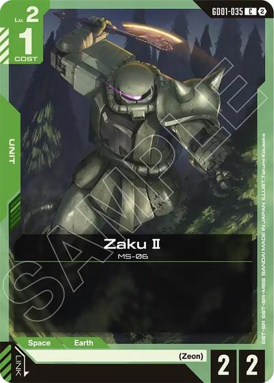 Zaku II - GD01-035 - COMMON - Deck Build Box Freedom Ascension