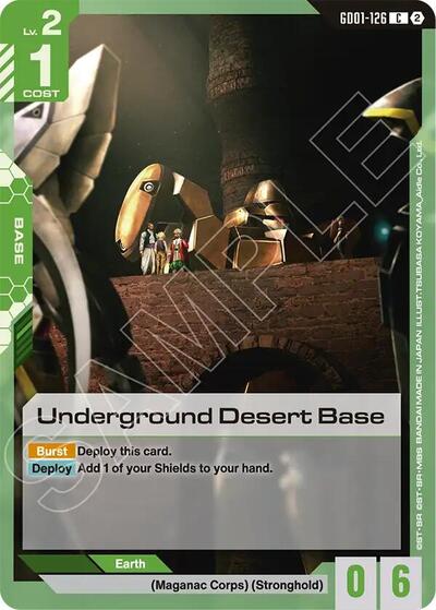 Underground Desert Base - GD01-126 - COMMON - Deck Build Box Freedom Ascension