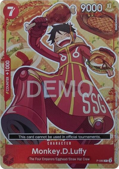 Monkey.D.Luffy - P-080 - Promo - One Piece Demo Deck Cards