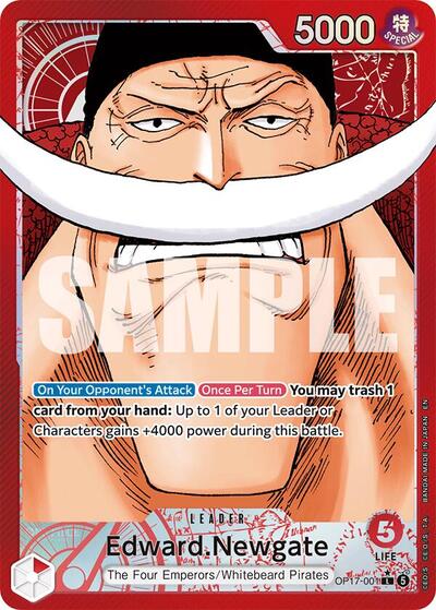 Edward.Newgate - OP17-001 - Leader (Alternate Art) - The World's Strongest Warriors
