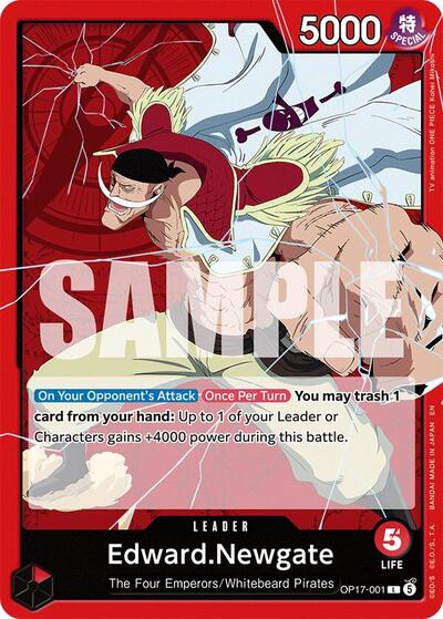 Edward.Newgate - OP17-001 - Leader - The World's Strongest Warriors