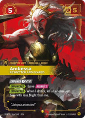 Ambessa, Respected and Feared - 136a/166 - Showcase (Alternate Art) - Vendetta