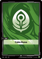 Calm Rune - R02 - Common - Vendetta