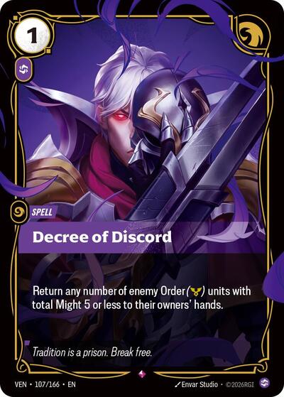 Decree of Discord - 107/166 - Rare - Vendetta