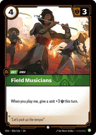 Field Musicians - 026/166 - Common - Vendetta