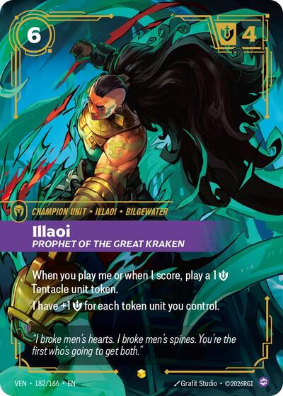 Illaoi, Prophet of the Great Kraken - 182/166 - Showcase (Overnumbered) - Vendetta