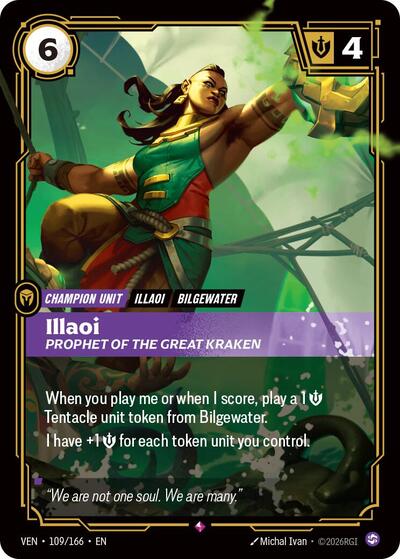Illaoi, Prophet of the Great Kraken - 109/166 - Rare - Vendetta
