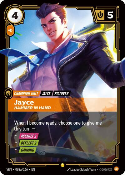 Jayce, Hammer in Hand - 088a/166 - Showcase (Alternate Art) - Vendetta