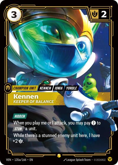 Kennen, Keeper of Balance - 135a/166 - Showcase (Alternate Art) - Vendetta