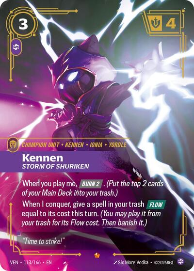 Kennen, Storm of Shuriken - 113/166 - Epic - Vendetta