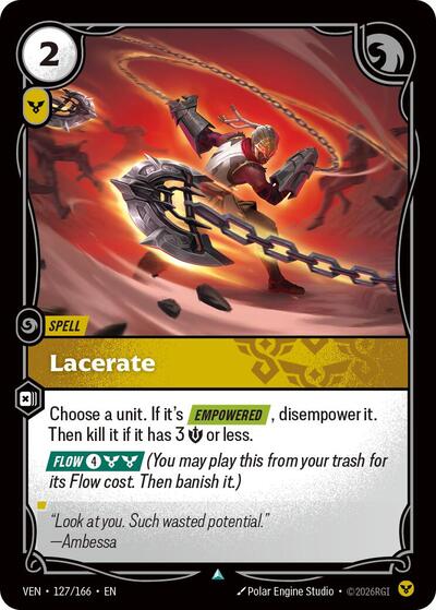 Lacerate - 127/166 - Uncommon - Vendetta
