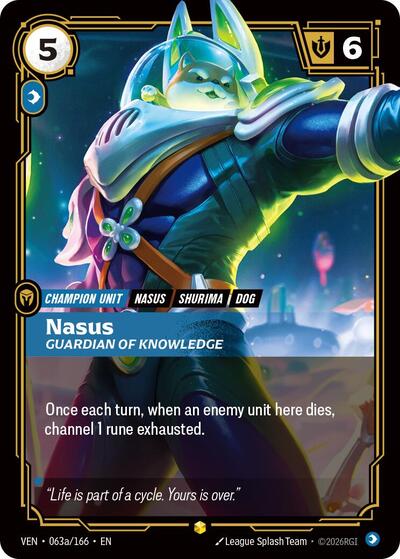 Nasus, Guardian of Knowledge - 063a/166 - Showcase (Alternate Art) - Vendetta