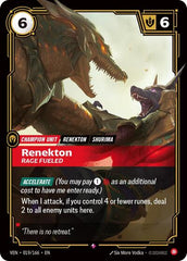 Renekton, Rage Fueled - 019/166 - Rare - Vendetta