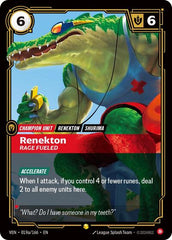 Renekton, Rage Fueled - 019a/166 - Rare (Alternate Art) - Vendetta