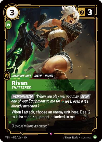 Riven, Shattered - 041/166 - Rare - Vendetta