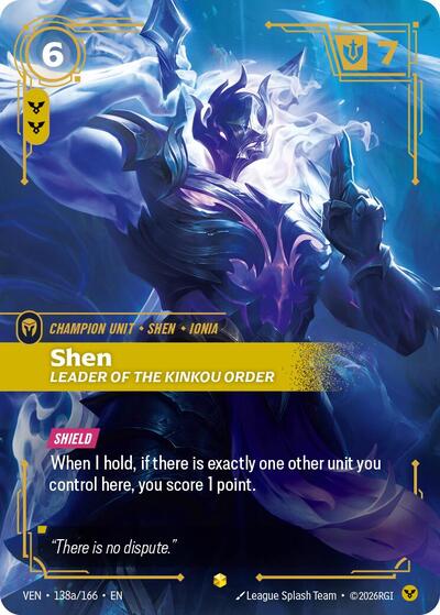 Shen, Leader of the Kinkou Order - 138a/166 - Showcase (Alternate Art) - Vendetta