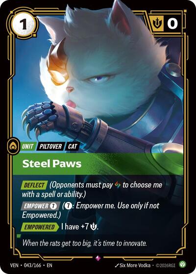 Steel Paws - 043/166 - Rare - Vendetta