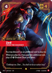 Zed, From the Shadows - 169/166 - Showcase (Overnumbered) - Vendetta