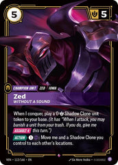 Zed, Without a Sound - 112/166 - Rare - Vendetta