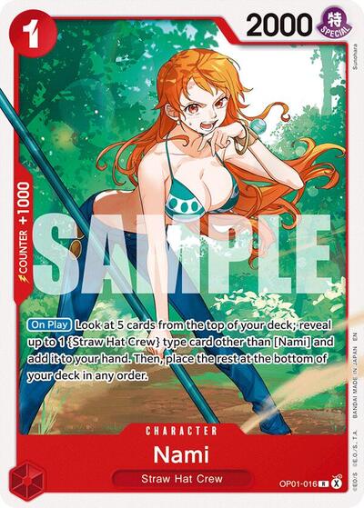 Nami - OP01-016 - Rare - RED Monkey.D.Luffy