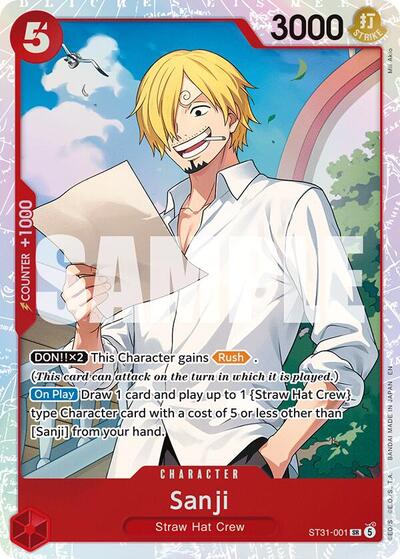 Sanji - ST31-001 - Super Rare - RED Monkey.D.Luffy
