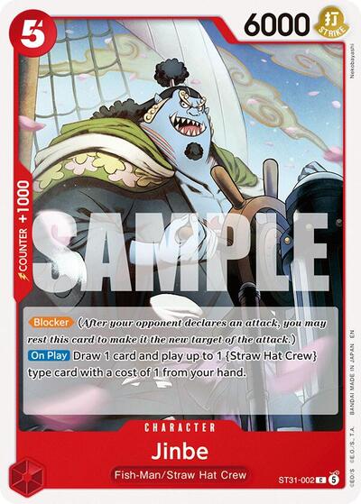 Jinbe - ST31-002 - Common - RED Monkey.D.Luffy