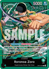 Roronoa Zoro - OP12-020 - Leader - GREEN Roronoa Zoro
