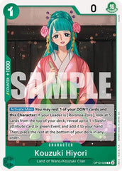 Kouzuki Hiyori - OP12-028 - Rare - GREEN Roronoa Zoro