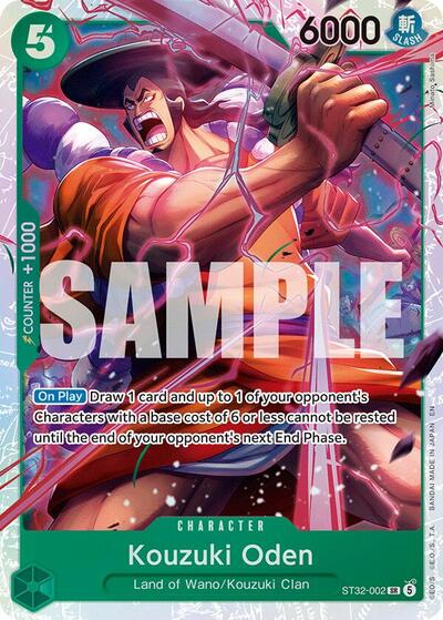 Kouzuki Oden - ST32-002 - Super Rare - GREEN Roronoa Zoro
