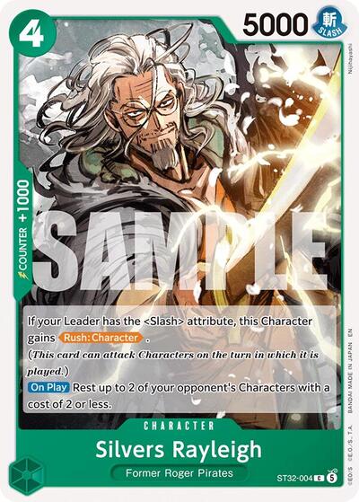 Silvers Rayleigh - ST32-004 - Common - GREEN Roronoa Zoro