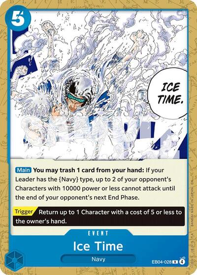Ice Time - EB04-028 - Rare - BLUE Kuzan