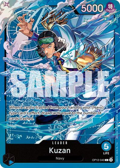 Kuzan - OP12-040 - Leader - BLUE Kuzan