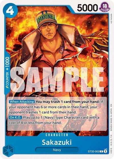 Sakazuki - ST33-002 - Common - BLUE Kuzan