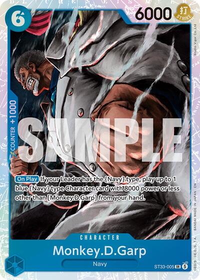 Monkey.D.Garp - ST33-005 - Super Rare - BLUE Kuzan