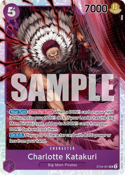 Charlotte Katakuri - ST34-001 - Super Rare - PURPLE Charlotte Katakuri