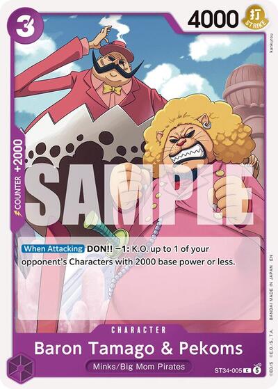 Baron Tamago & Pekoms - ST34-005 - Common - PURPLE Charlotte Katakuri