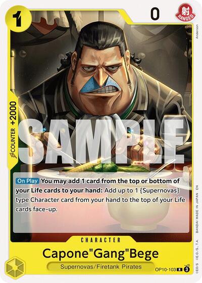 Capone"Gang"Bege - OP10-103 - Rare - YELLOW Eustass"Captain"Kid