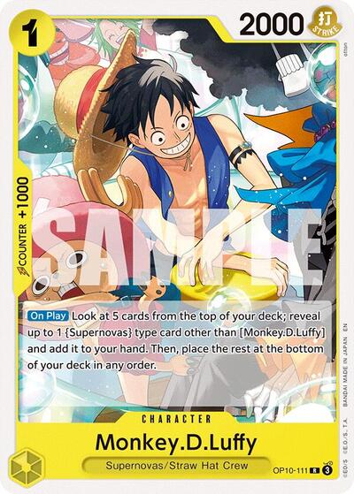 Monkey.D.Luffy - OP10-111 - Rare - YELLOW Eustass"Captain"Kid