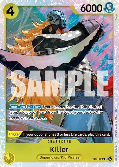 Killer - ST36-002 - Super Rare - YELLOW Eustass"Captain"Kid