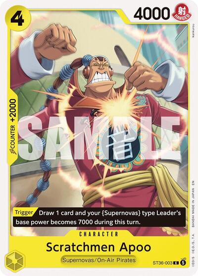 Scratchmen Apoo - ST36-003 - Common - YELLOW Eustass"Captain"Kid
