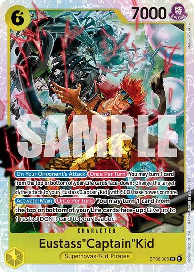 Eustass"Captain"Kid - ST36-005 - Super Rare - YELLOW Eustass"Captain"Kid
