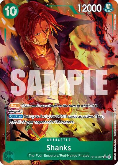 Shanks - OP17-022 - Super Rare (Alternate Art) - The World's Strongest Warriors