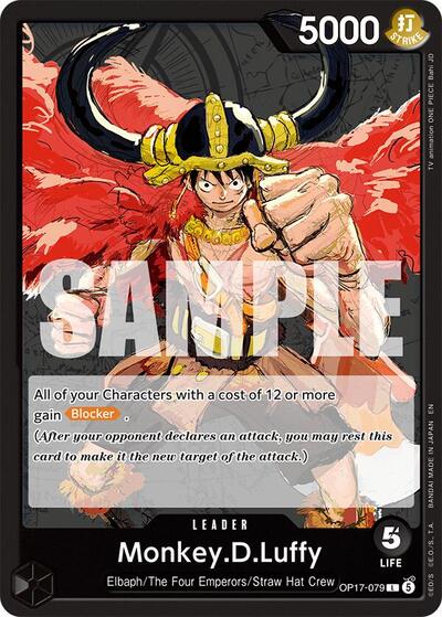 Monkey.D.Luffy - OP17-079 - Leader - The World's Strongest Warriors
