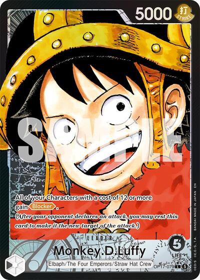 Monkey.D.Luffy - OP17-079 - Leader (Alternate Art) - The World's Strongest Warriors
