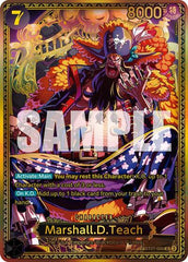 Marshall.D.Teach - ST27-005 - Super Rare (Special Alternate Art) - The World's Strongest Warriors