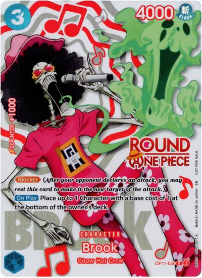 Brook (Round 1 Promo) - OP11-056 - Rare - One Piece Promotion Cards