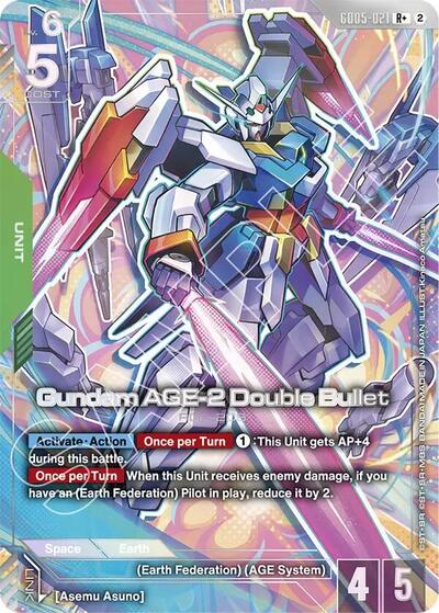Gundam AGE-2 Double Bullet (R+) - GD05-021 - Full Art Rare - Freedom Ascension